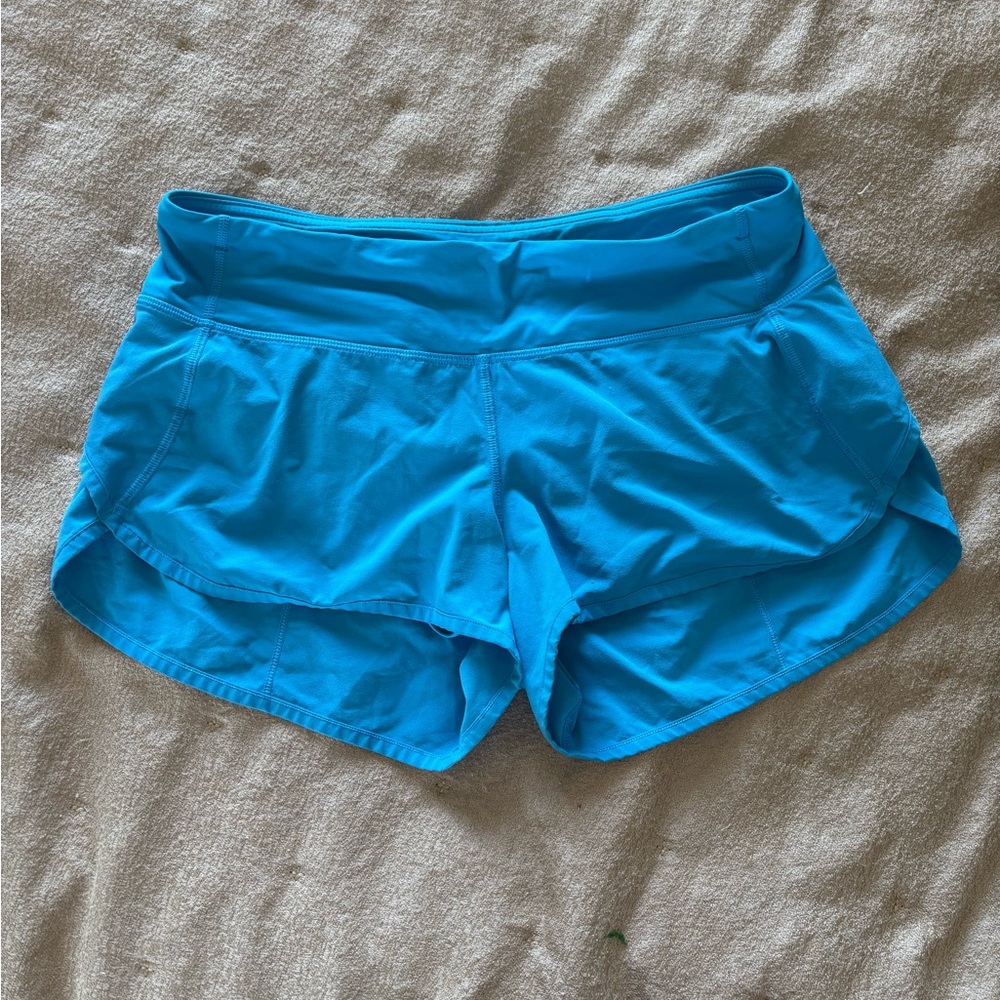 lululemon athletica Bright Turquoise Speed Up Shorts